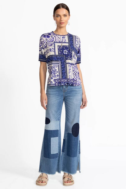 Johnny Was THE JANIE FAVORITE OVERSIZED CROPPED TEE