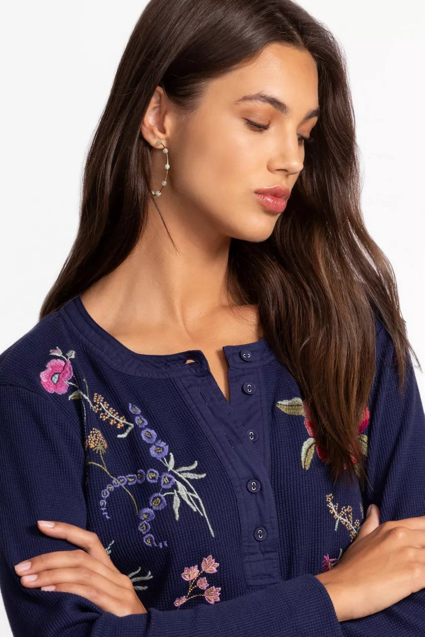 Johnny Was MIXED MEDIA HENLEY THERMAL