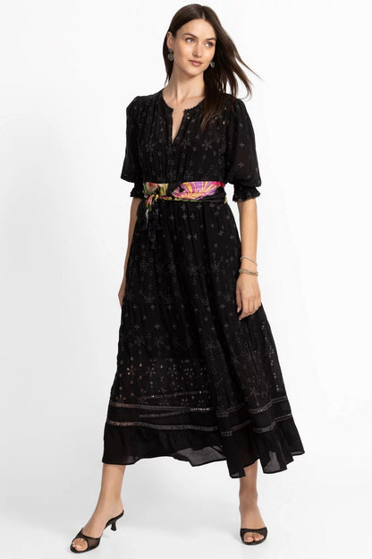 Johnny Was DAPHNE EMBROIDERED MAXI DRESS