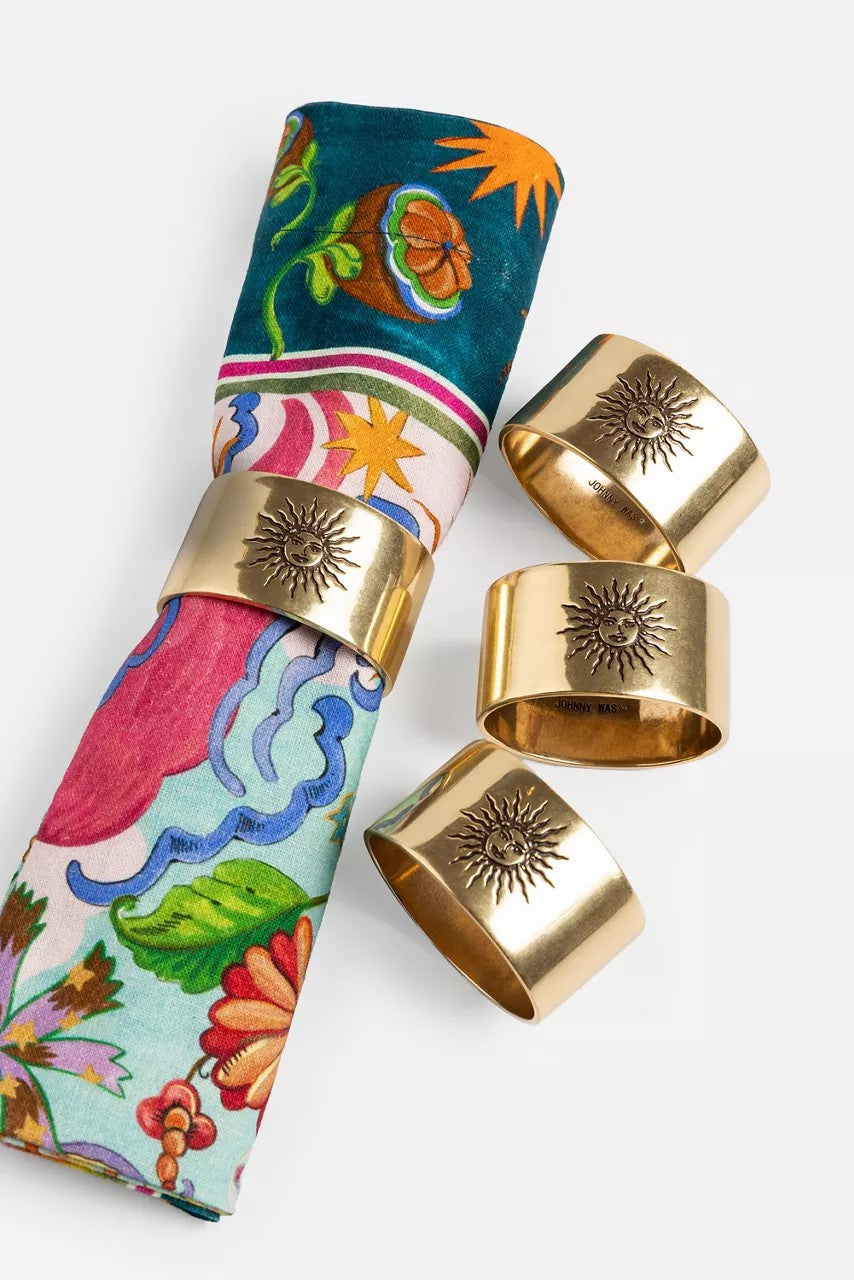 Johnny Was KAYLA NAPKIN RING SET OF 4