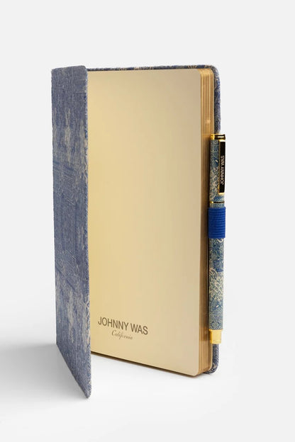 Johnny Was DENIM EMBROIDERY JOURNAL AND PEN SET