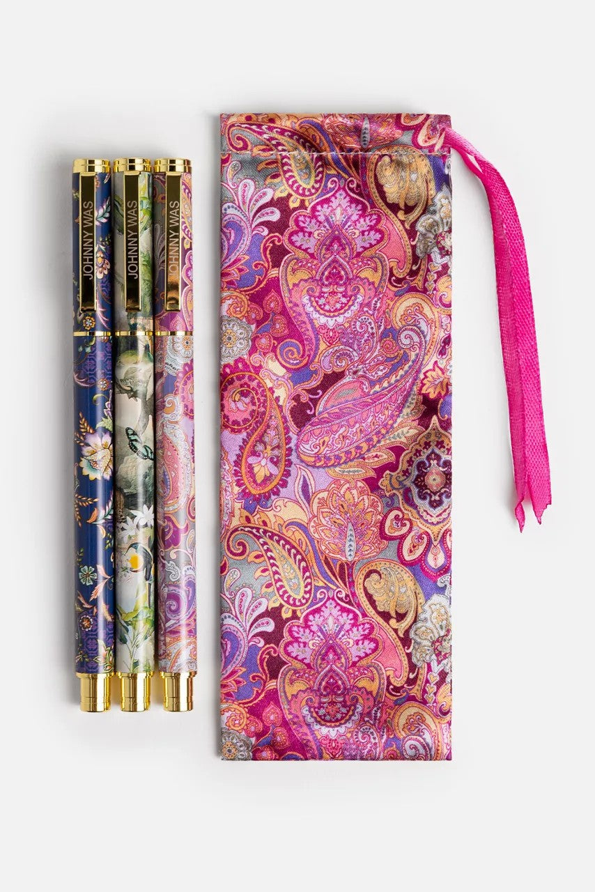 Johnny Was SANDALWOOD PINK PEN SET