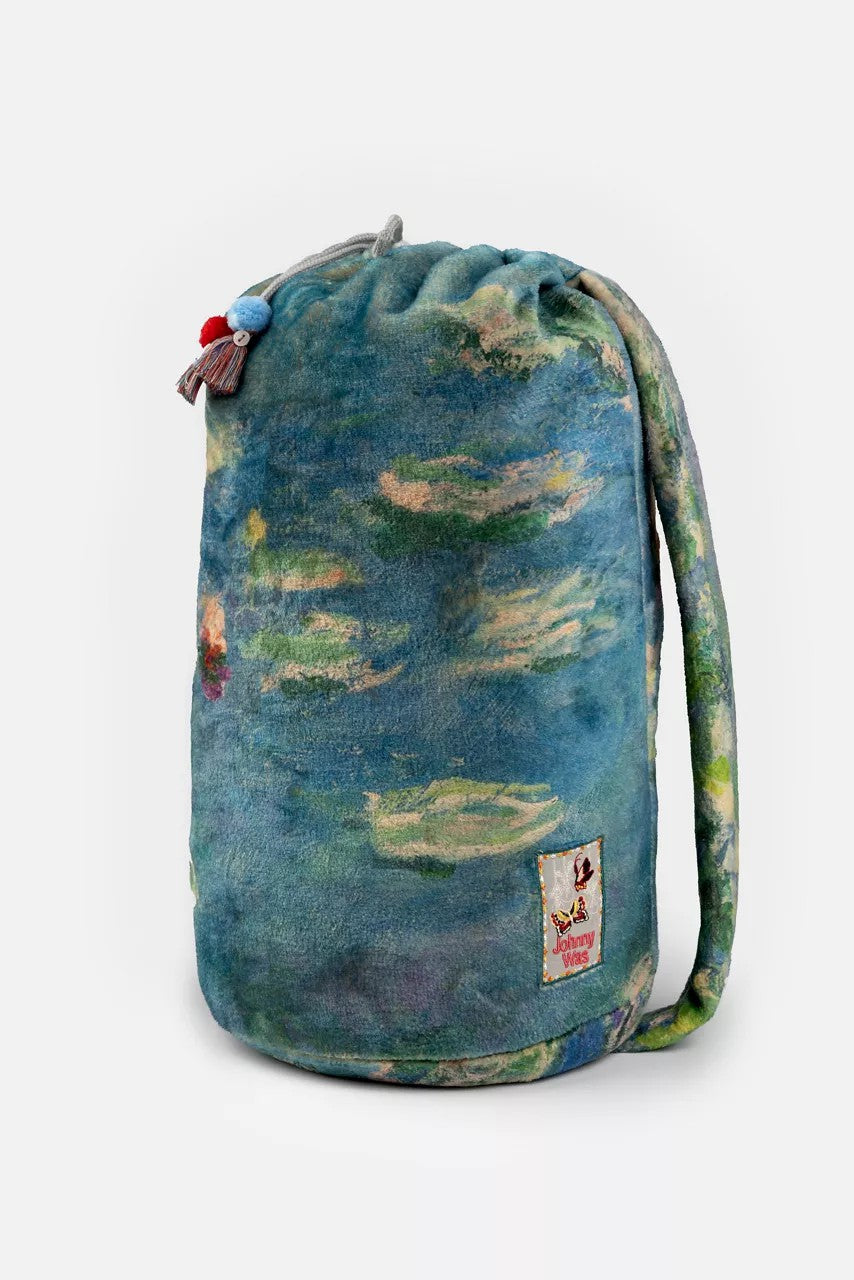 Johnny Was MONET WATER LILIES LAUREL CANYON COZY BLANKET