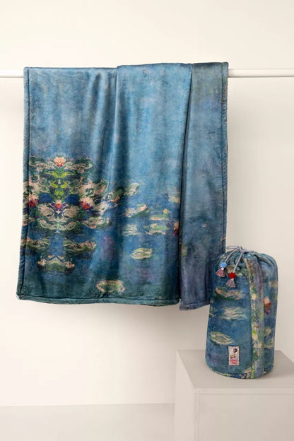 Johnny Was MONET WATER LILIES LAUREL CANYON COZY BLANKET