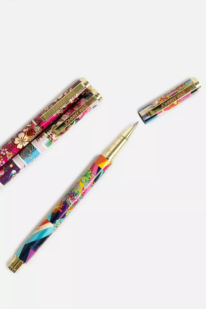 Johnny Was FLORAL STRIPE PEN SET