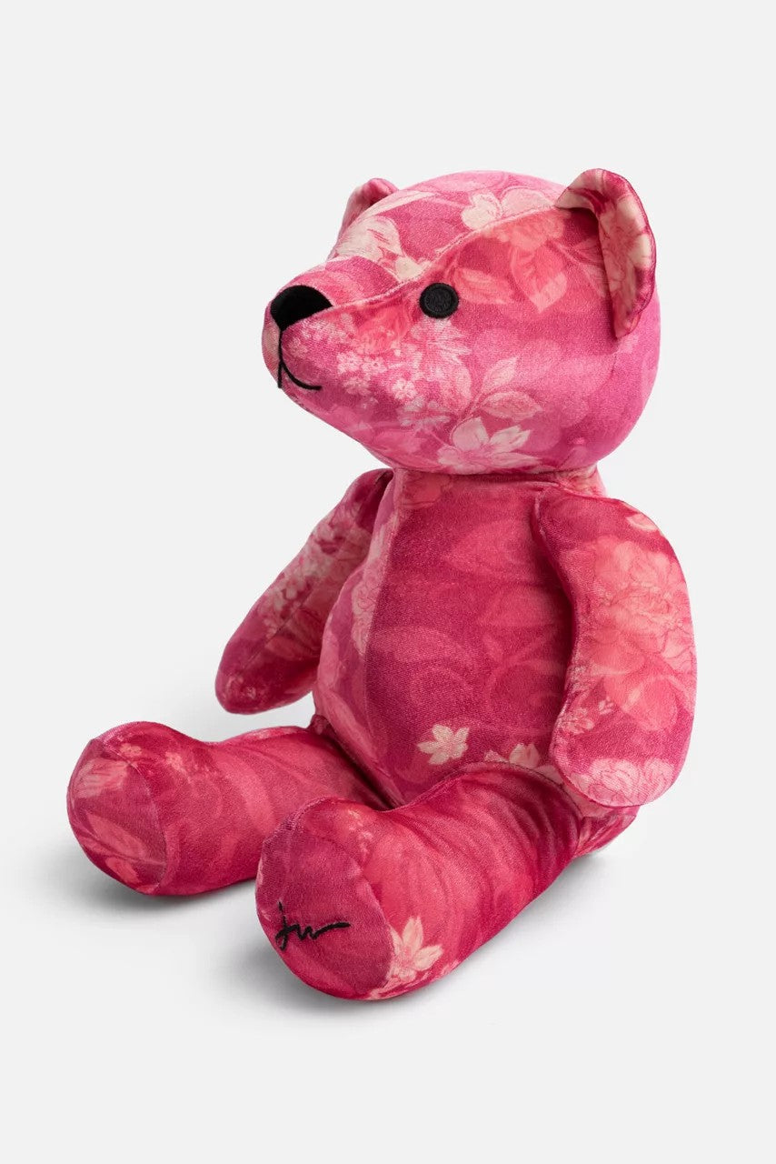 Johnny Was PINK PRINTED VELVET BEAR
