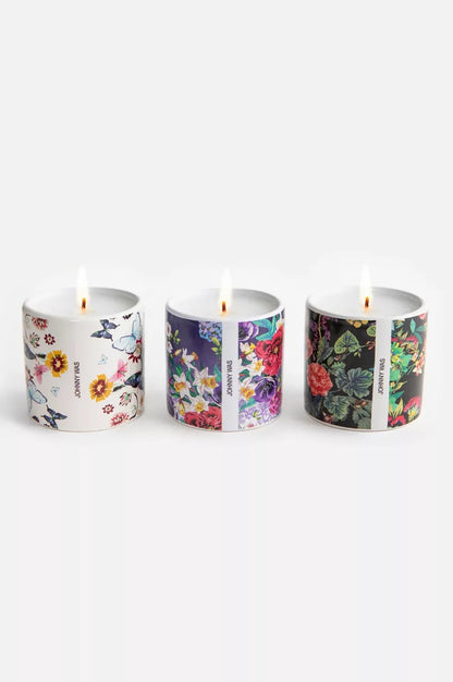 Johnny Was Fine Set Of 3 Votive Candles