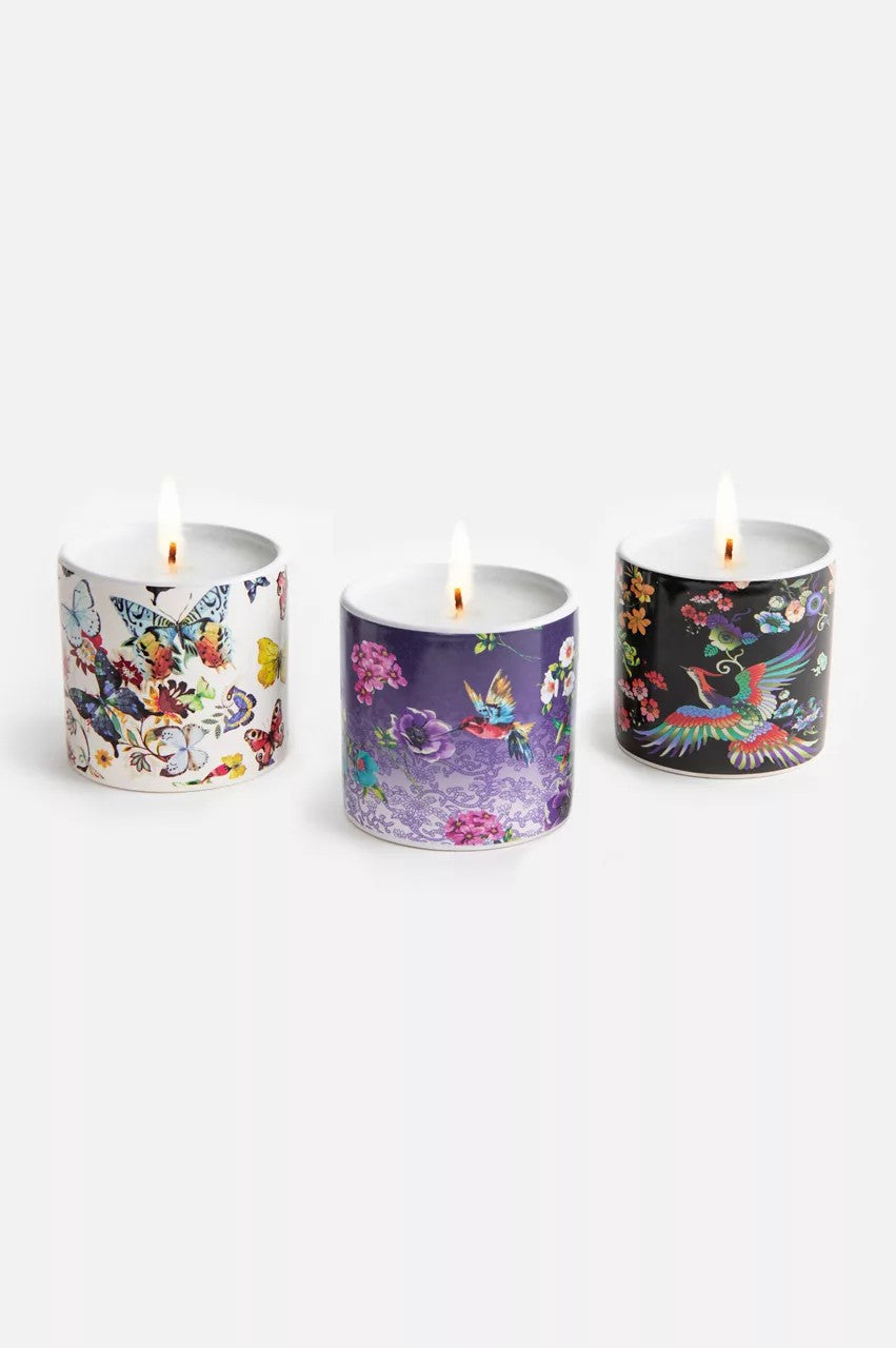 Johnny Was Fine Set Of 3 Votive Candles