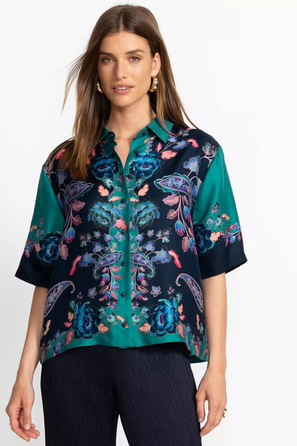 Johnny Was CLAUDINE BUTTON DOWN SHIRT