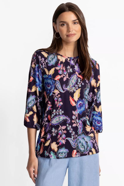 Johnny Was THE JANIE FAVORITE PUFF SLEEVE TOP