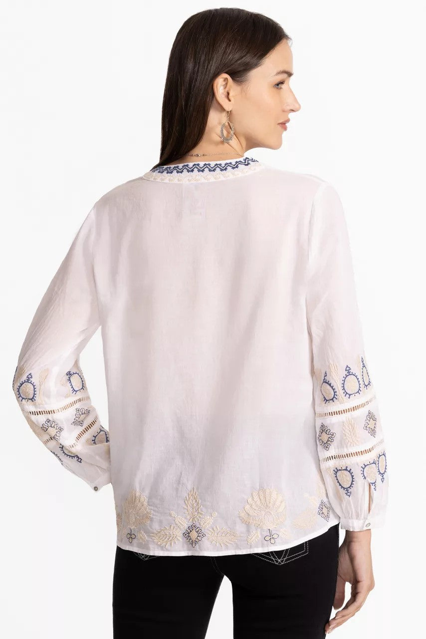 Johnny Was BUTTON FRONT LISBON BLOUSE