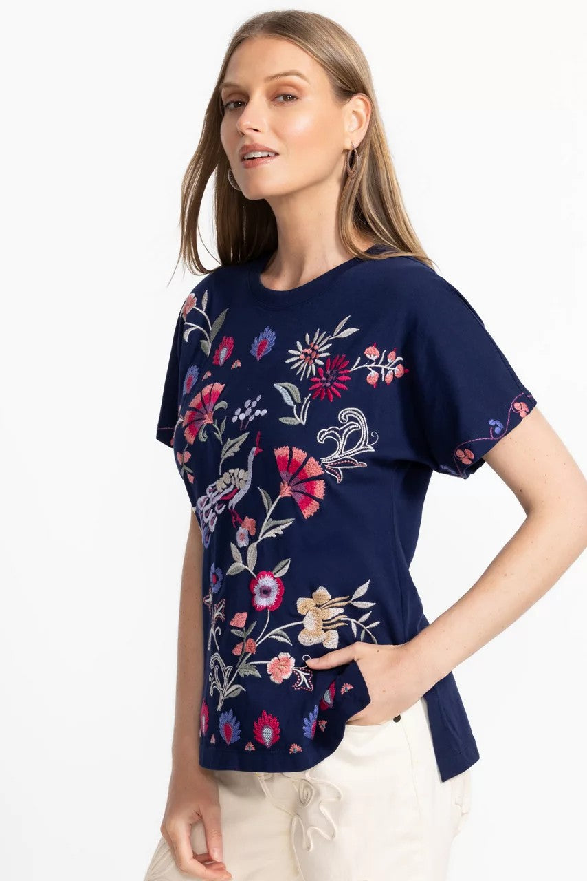 Johnny Was SIDE SLIT DOLMAN TEE