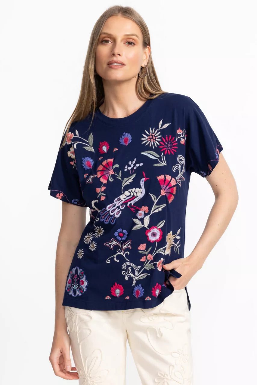 Johnny Was SIDE SLIT DOLMAN TEE