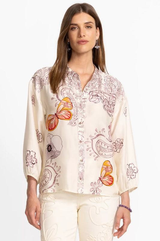 Johnny Was LUCINDA BUTTON DOWN SHIRT