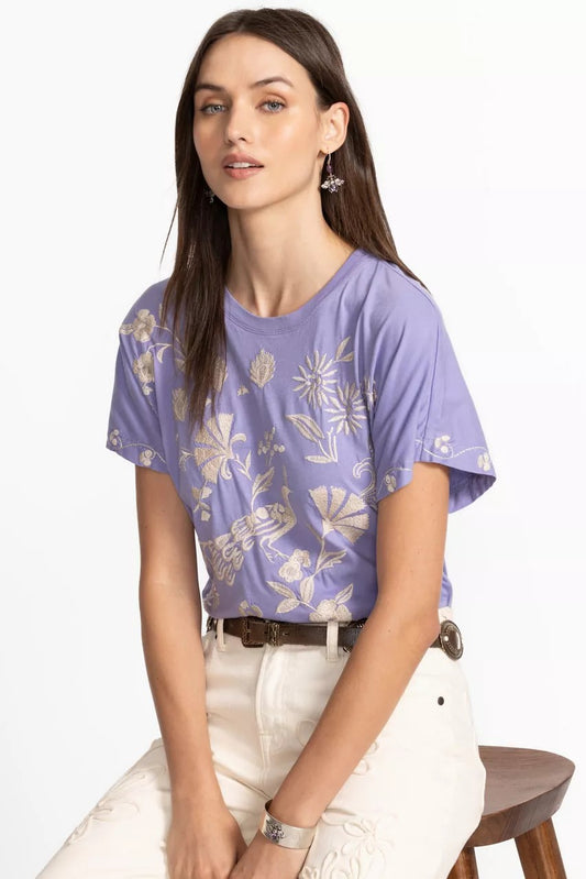 Johnny Was SIDE SLIT DOLMAN TEE