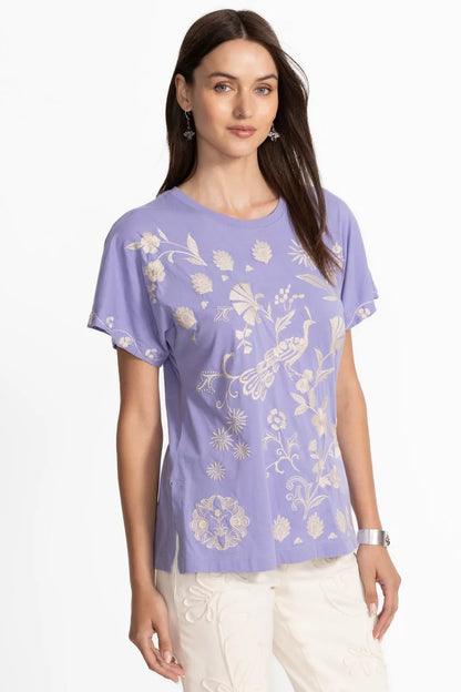 Johnny Was SIDE SLIT DOLMAN TEE