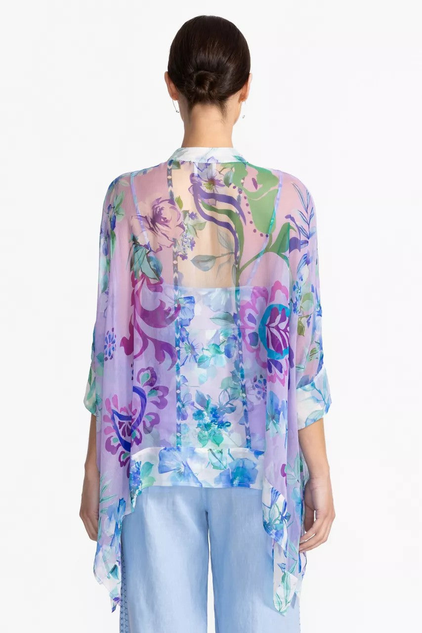 Johnny Was KATIA OVERSIZED CONTRAST BLOUSE