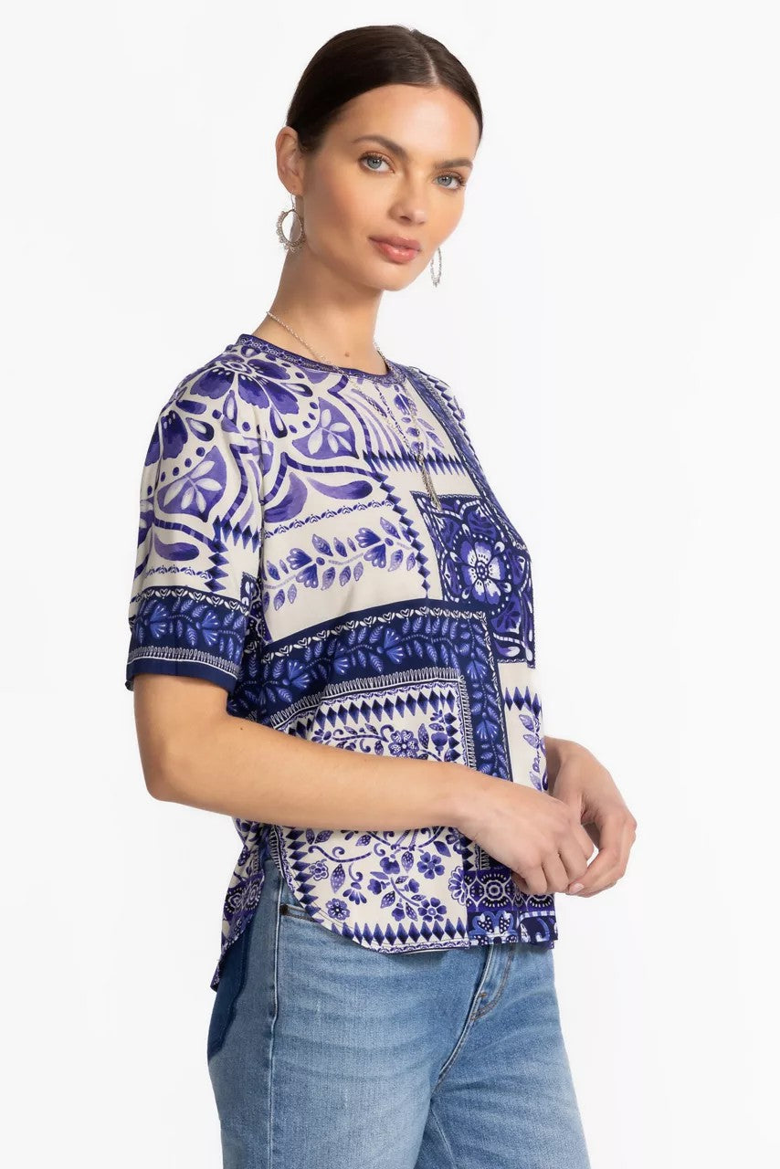 Johnny Was THE JANIE FAVORITE OVERSIZED CROPPED TEE