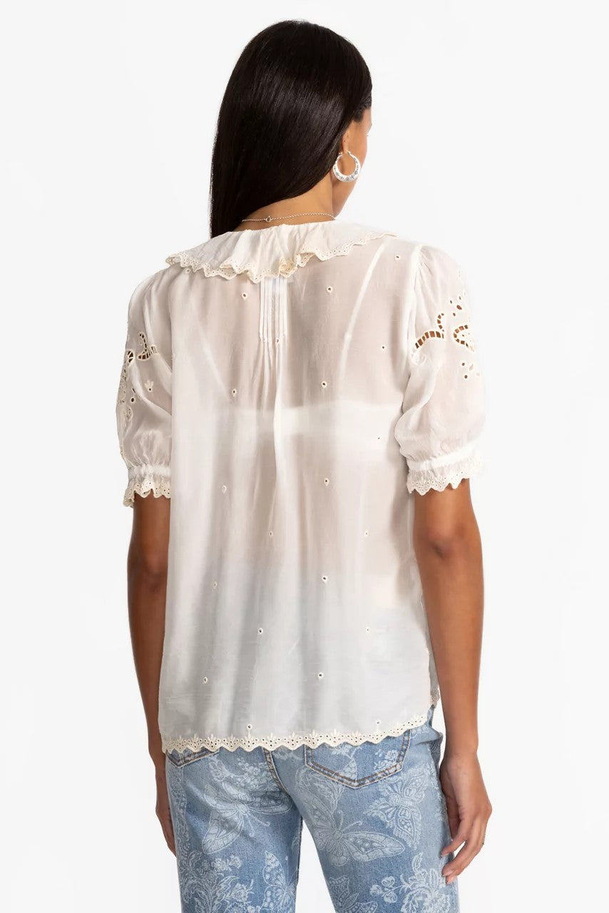 Johnny Was ANETTE RUFFLE BLOUSE