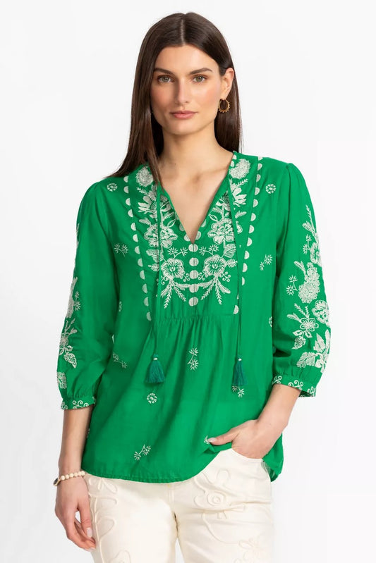 Johnny Was 3/4 SLEEVE PRAIRIE BLOUSE