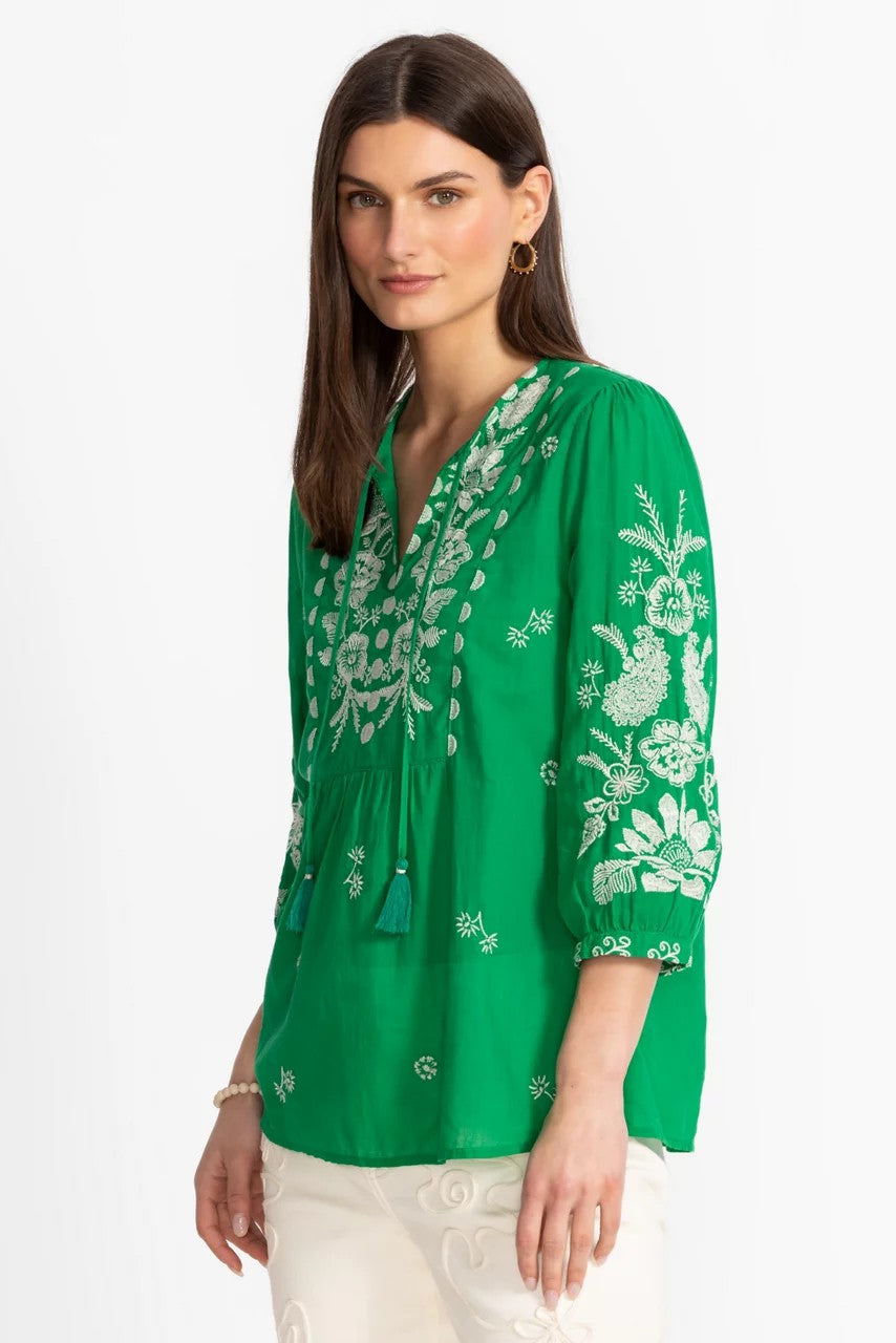 Johnny Was 3/4 SLEEVE PRAIRIE BLOUSE