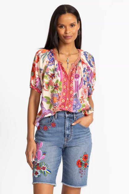 Johnny Was AVAH BUTTON DOWN SHIRT