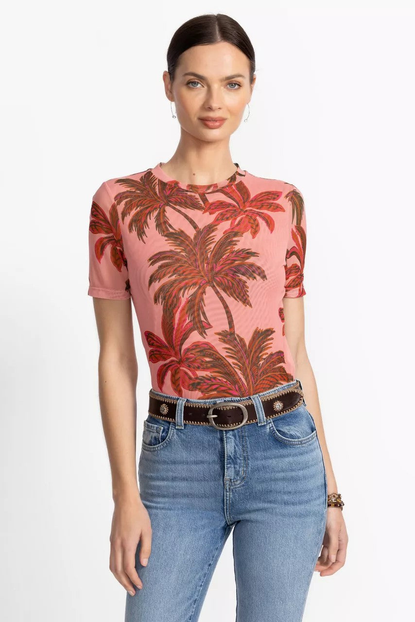 Johnny Was ELEANOR SHORT SLEEVE MESH TEE