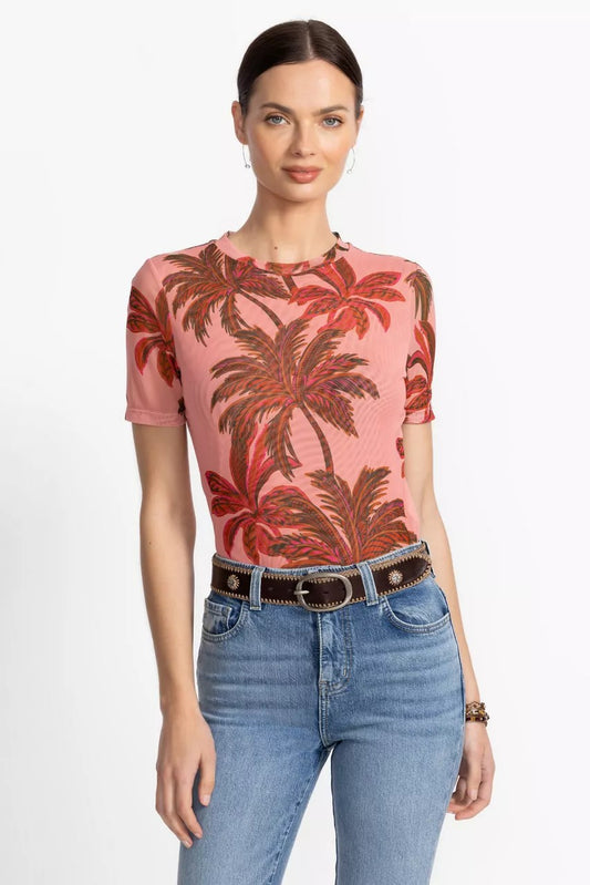Johnny Was ELEANOR SHORT SLEEVE MESH TEE