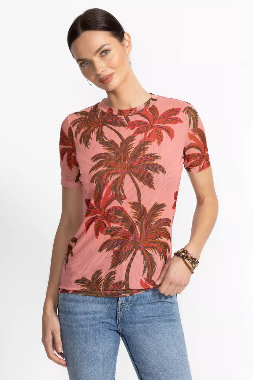 Johnny Was ELEANOR SHORT SLEEVE MESH TEE