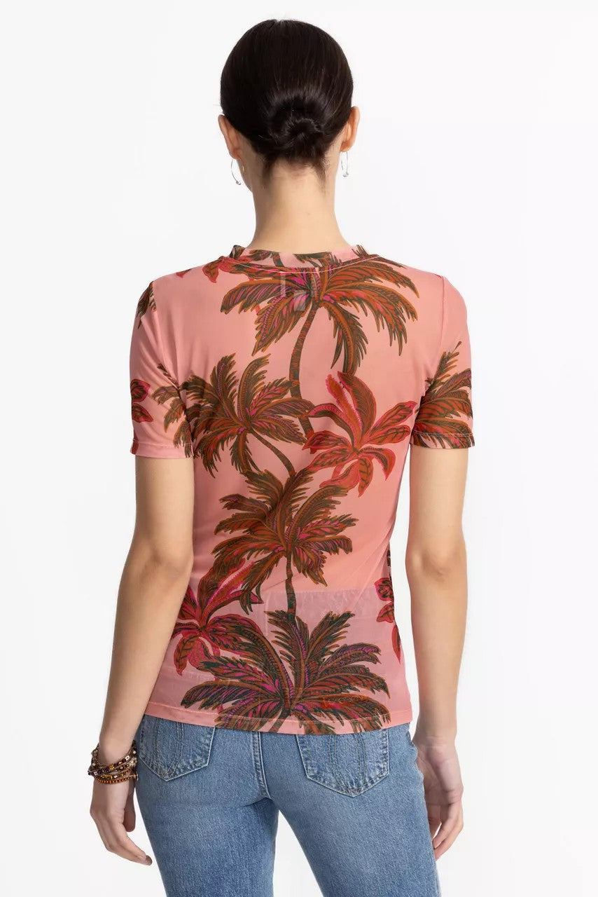 Johnny Was ELEANOR SHORT SLEEVE MESH TEE