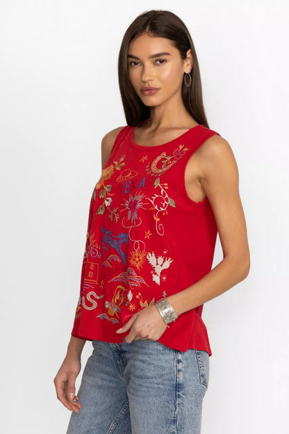 Johnny Was TEXAS KNIT TANK
