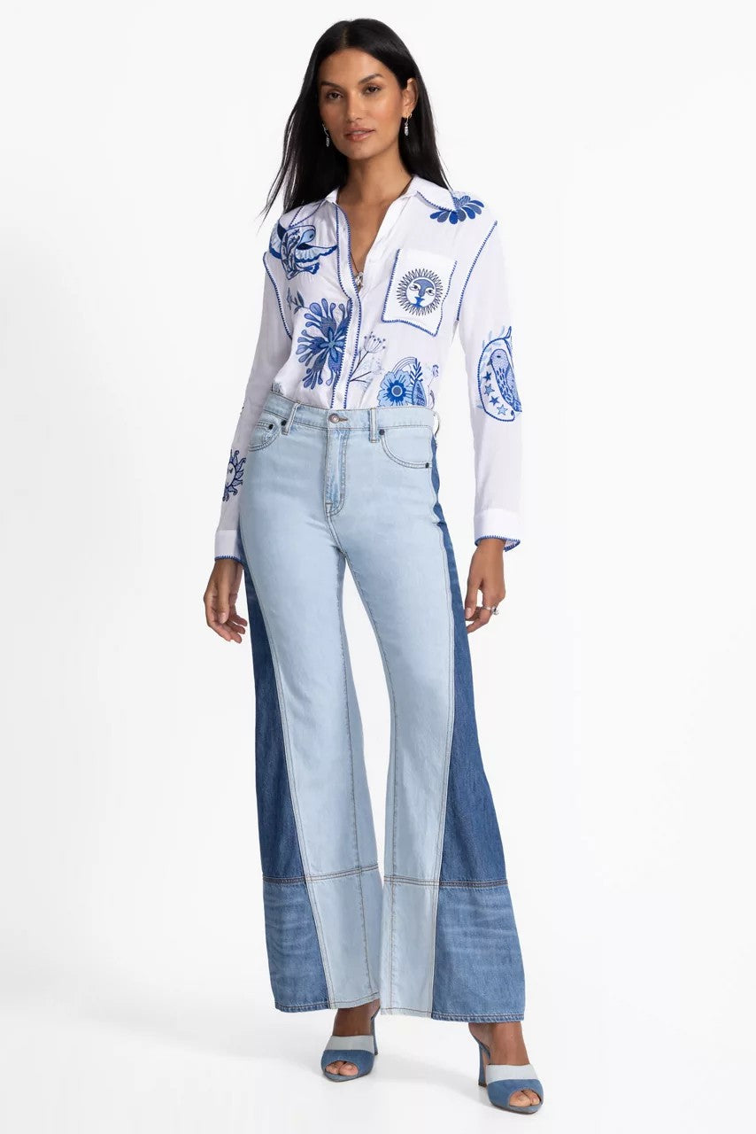 Johnny Was THE PIECED STRAIGHT FLARE JEAN