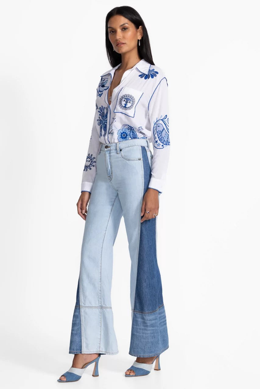 Johnny Was THE PIECED STRAIGHT FLARE JEAN