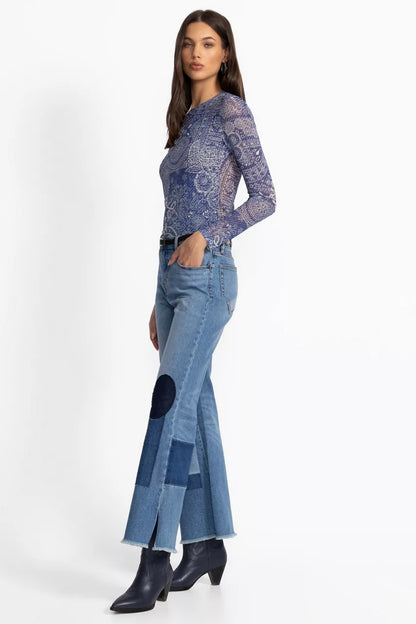 Johnny Was THE PATCHED STRAIGHT FLARE JEAN
