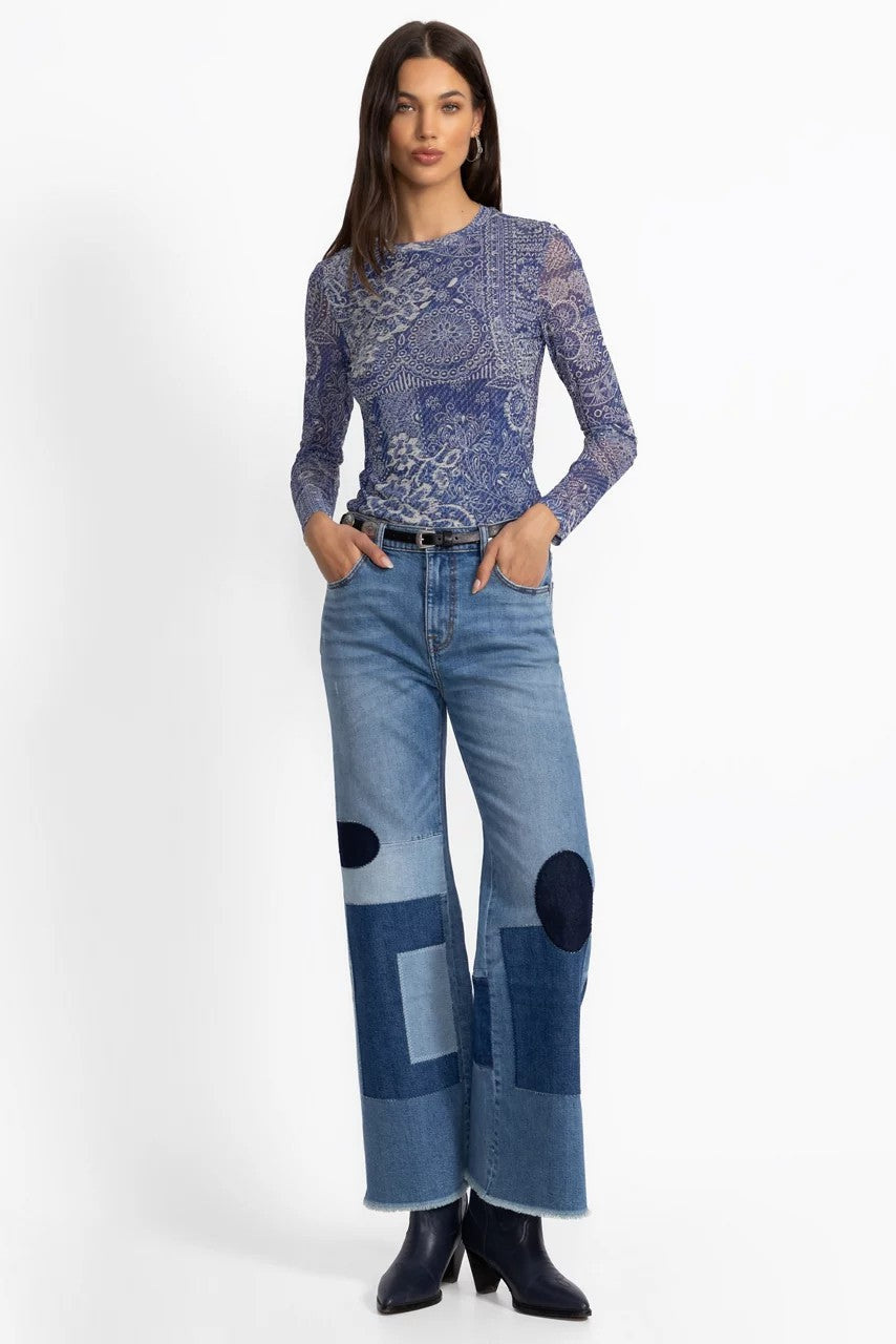Johnny Was THE PATCHED STRAIGHT FLARE JEAN