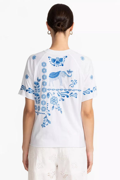 Johnny Was RAW EDGE RAGLAN BOXY TEE