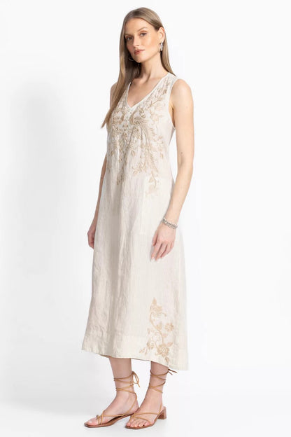 Johnny Was LINEN TANK DRESS