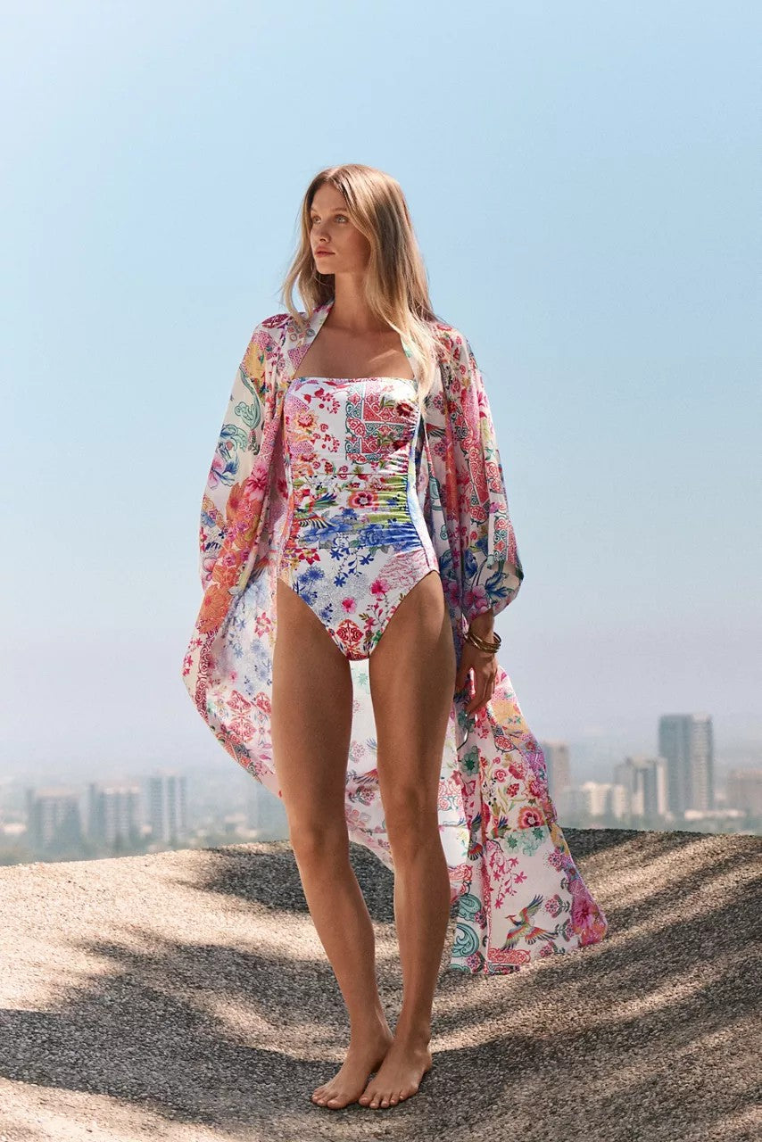 Johnny Was MARILYN RUCHED ONE PIECE