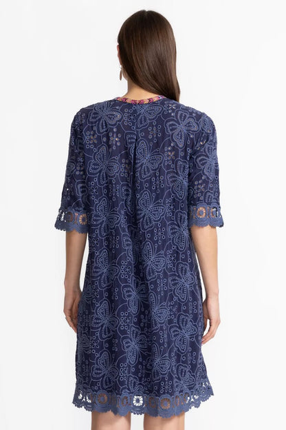 Johnny Was MALFI MANDARIN COLLAR DRESS