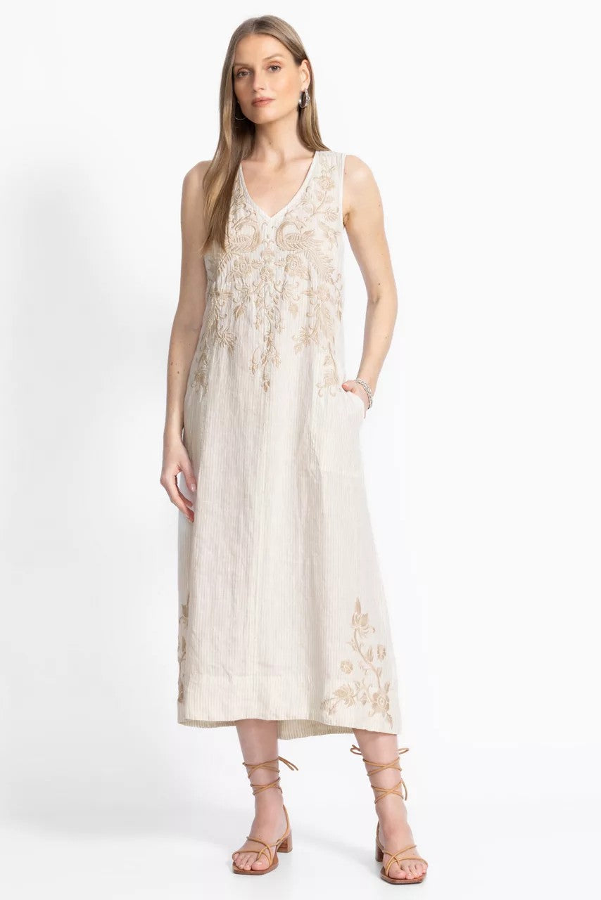Johnny Was LINEN TANK DRESS