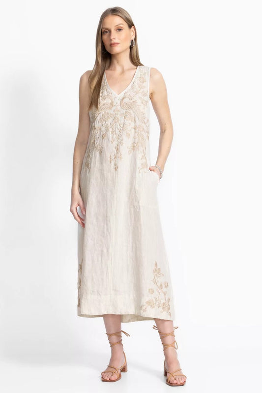 Johnny Was LINEN TANK DRESS