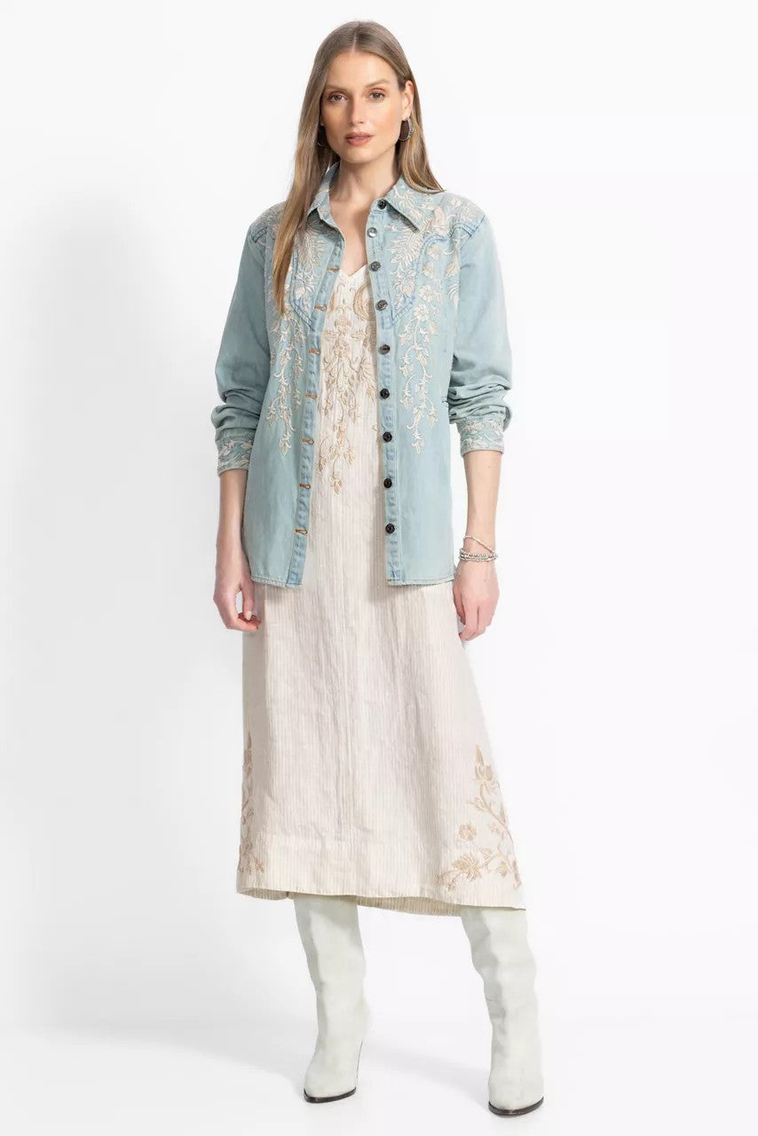 Johnny Was LINEN TANK DRESS