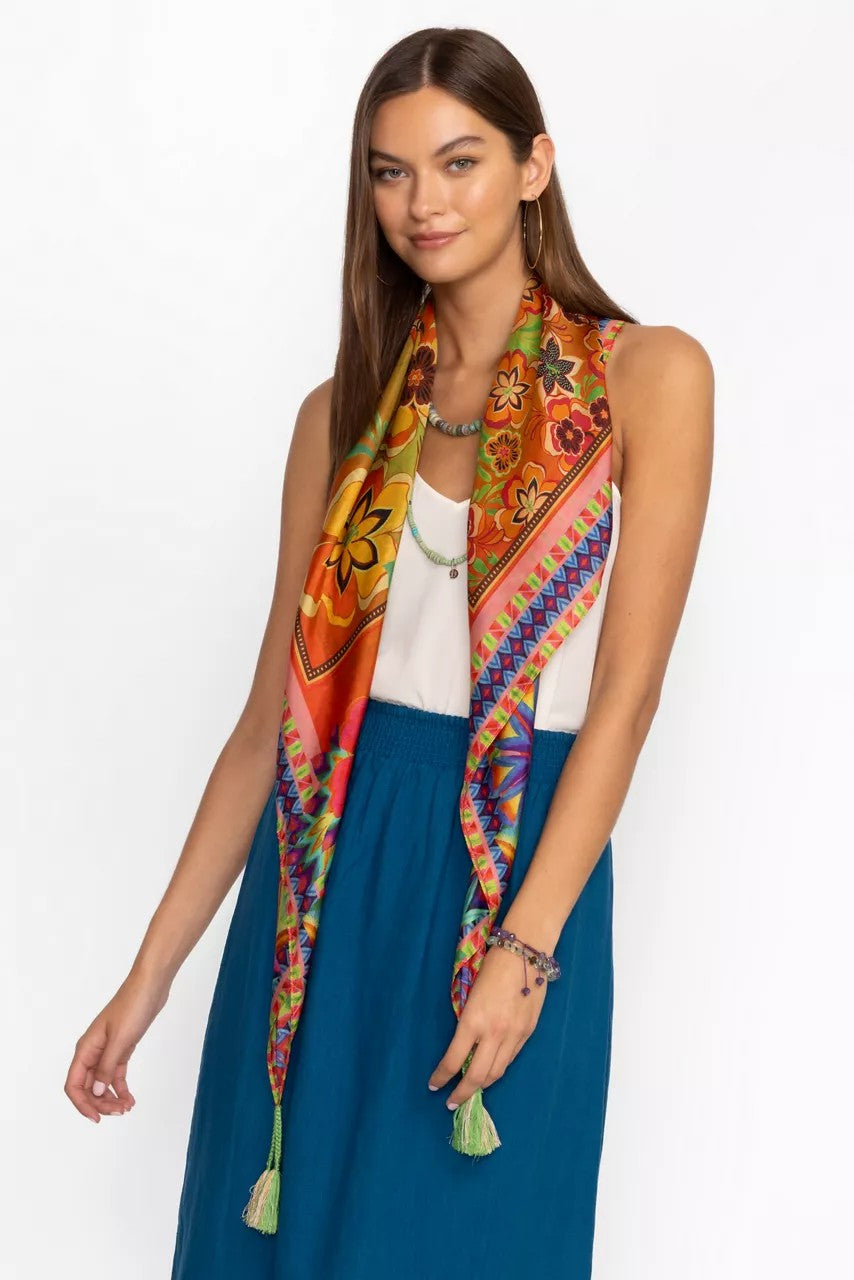 Johnny Was TIEDYE SILK SCARF