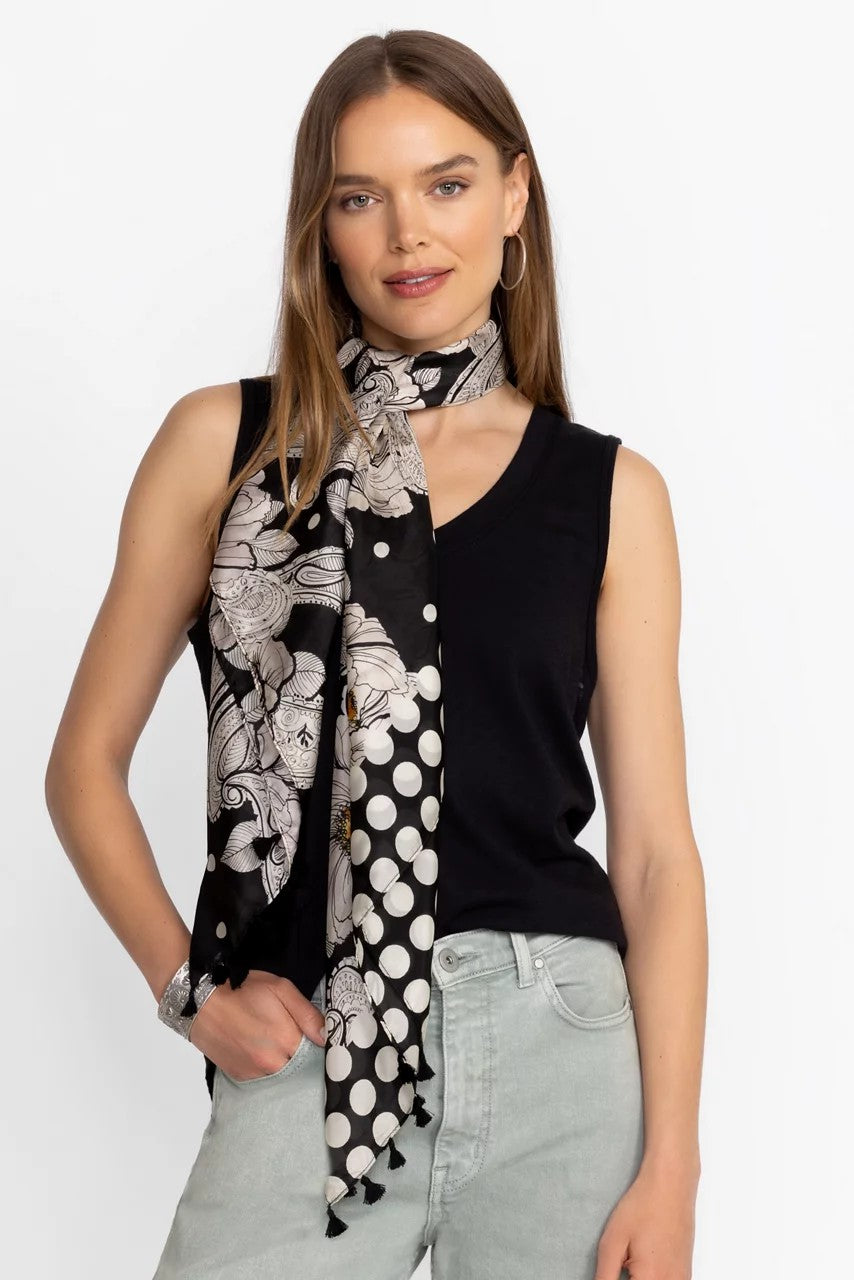 Johnny Was DAISY DUCHESSE SILK SCARF