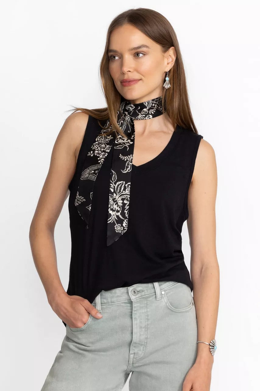 Johnny Was PEALIM BLOOM SILK SCARF