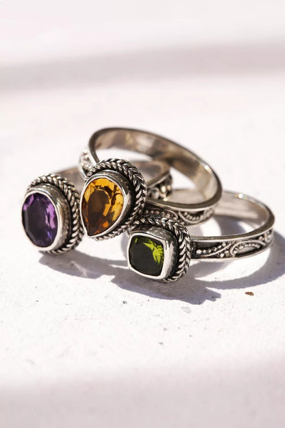 Johnny Was PERFECT PRISM STACKABLE RING SET