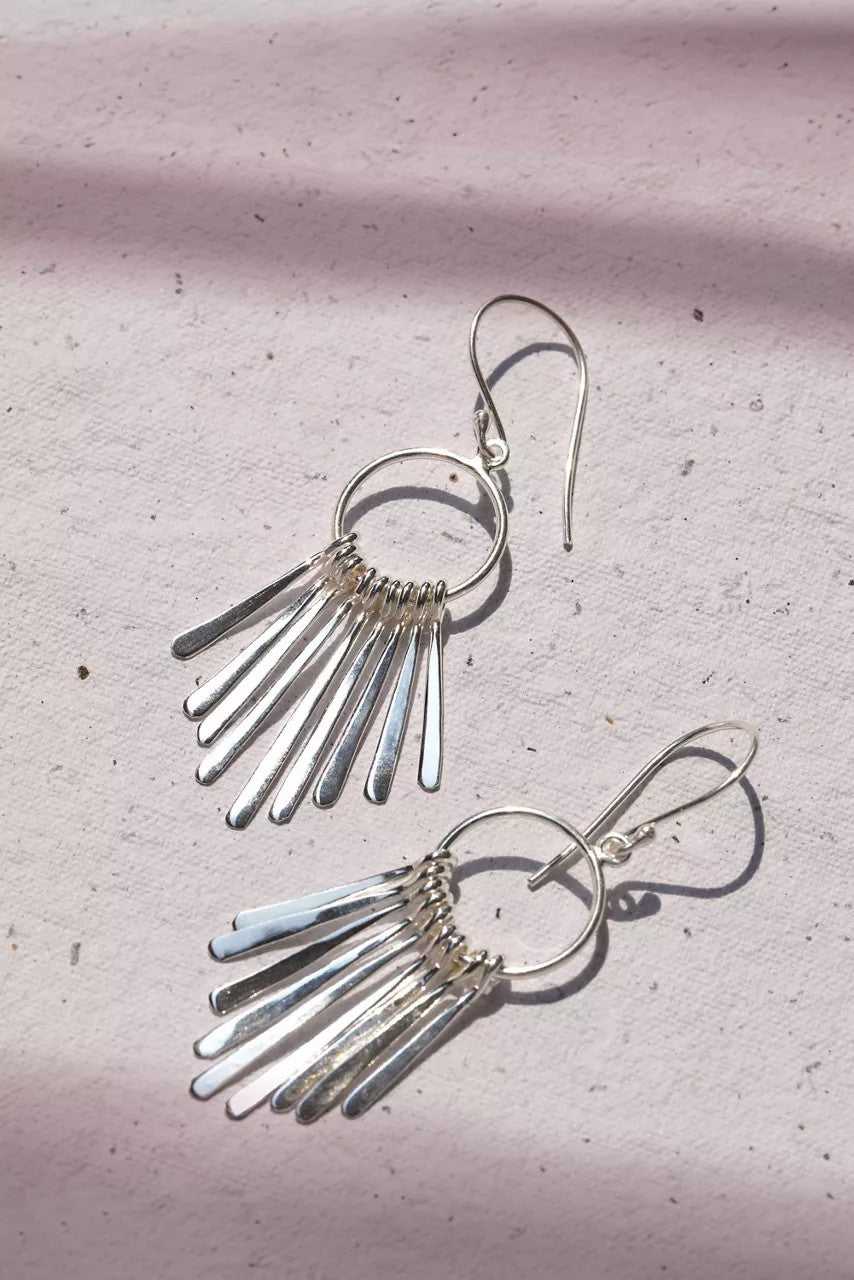 Johnny Was FEATHER CASCADE EARRINGS