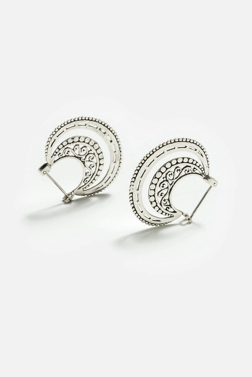 Johnny Was AMAZING CURVE HOOP EARRINGS