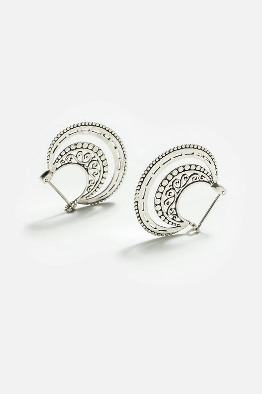 Johnny Was AMAZING CURVE HOOP EARRINGS