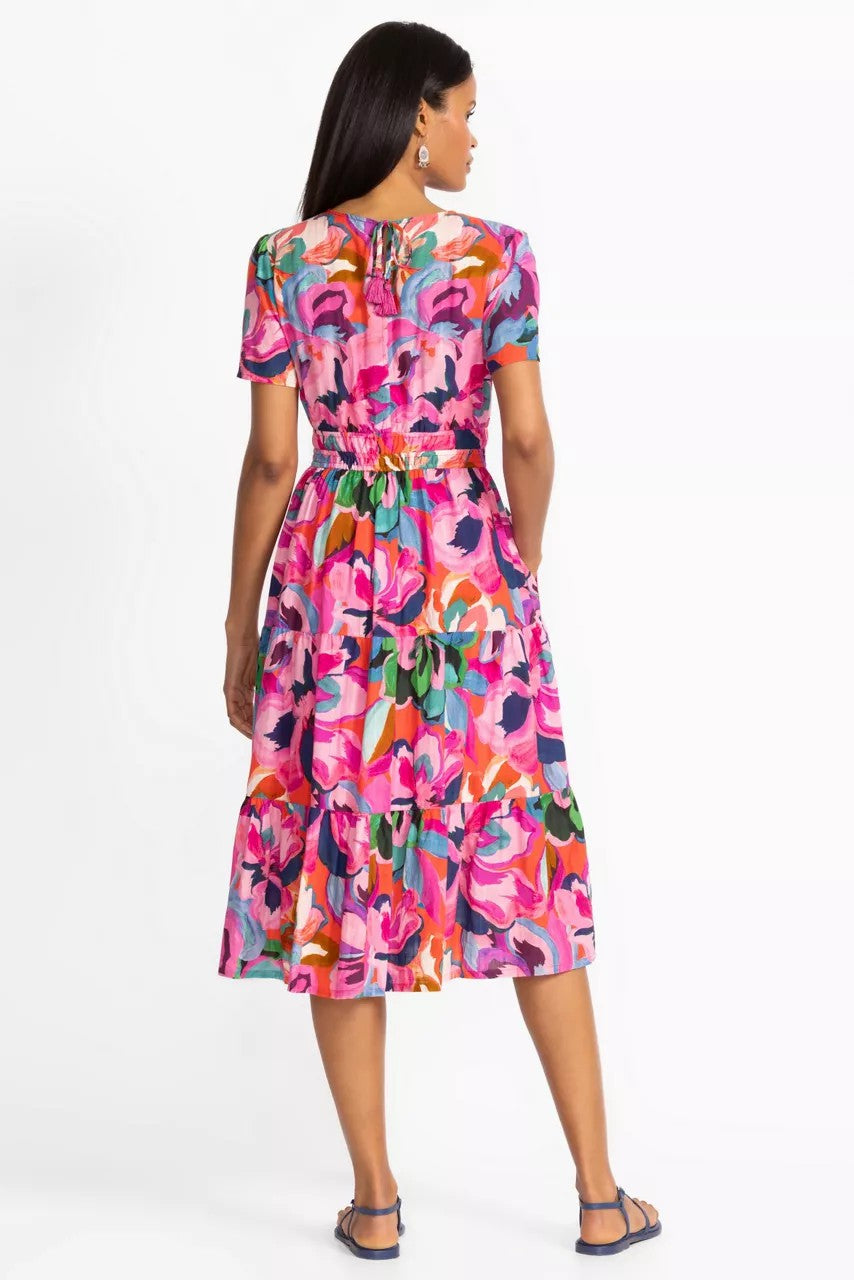 Johnny Was SMOCKED TIER DRESS